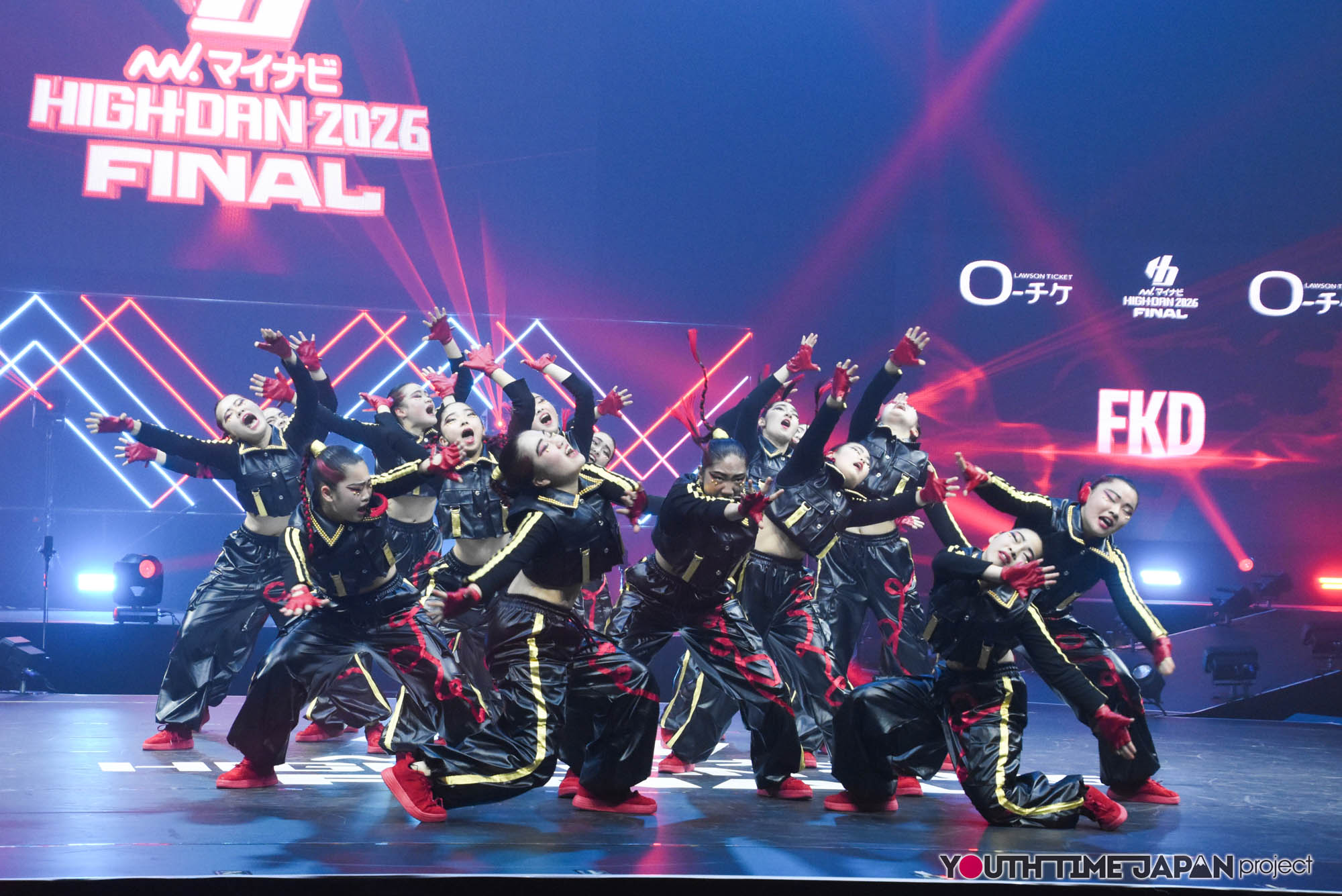 福岡県立福岡講倫館高等学校「FKD」のハイダンファイナル2026でのパフォーマンス中の写真