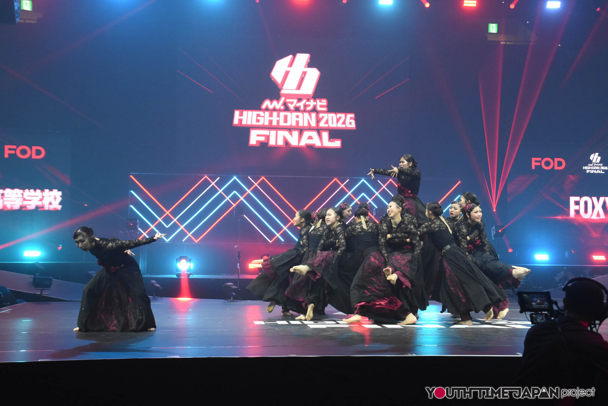 大阪府立泉北高等学校「FOXY」のハイダンファイナル2026でのパフォーマンス中の写真