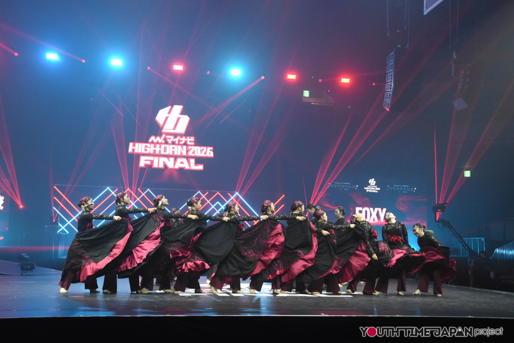 大阪府立泉北高等学校「FOXY」のハイダンファイナル2026でのパフォーマンス中の写真