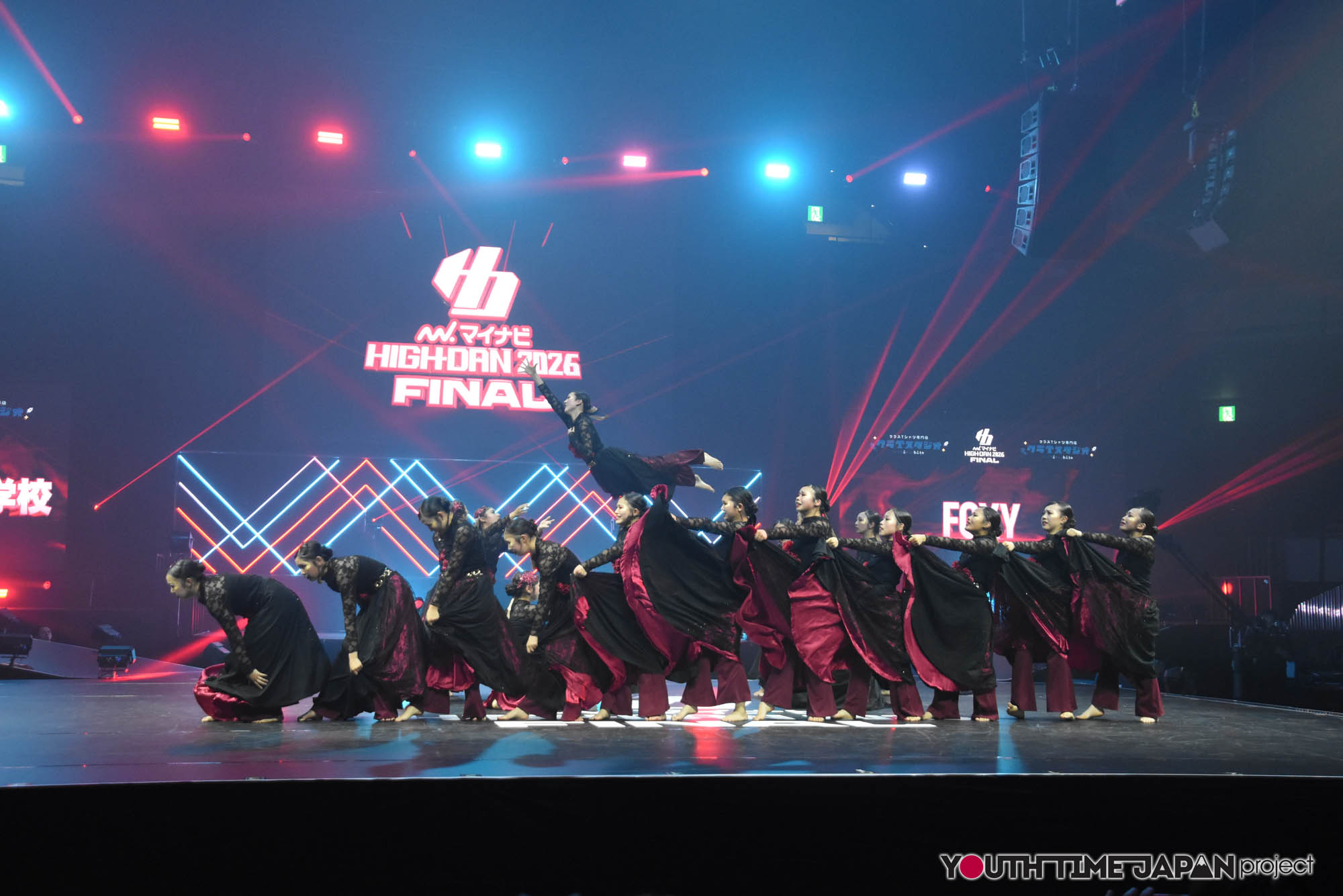 大阪府立泉北高等学校「FOXY」のハイダンファイナル2026でのパフォーマンス中の写真