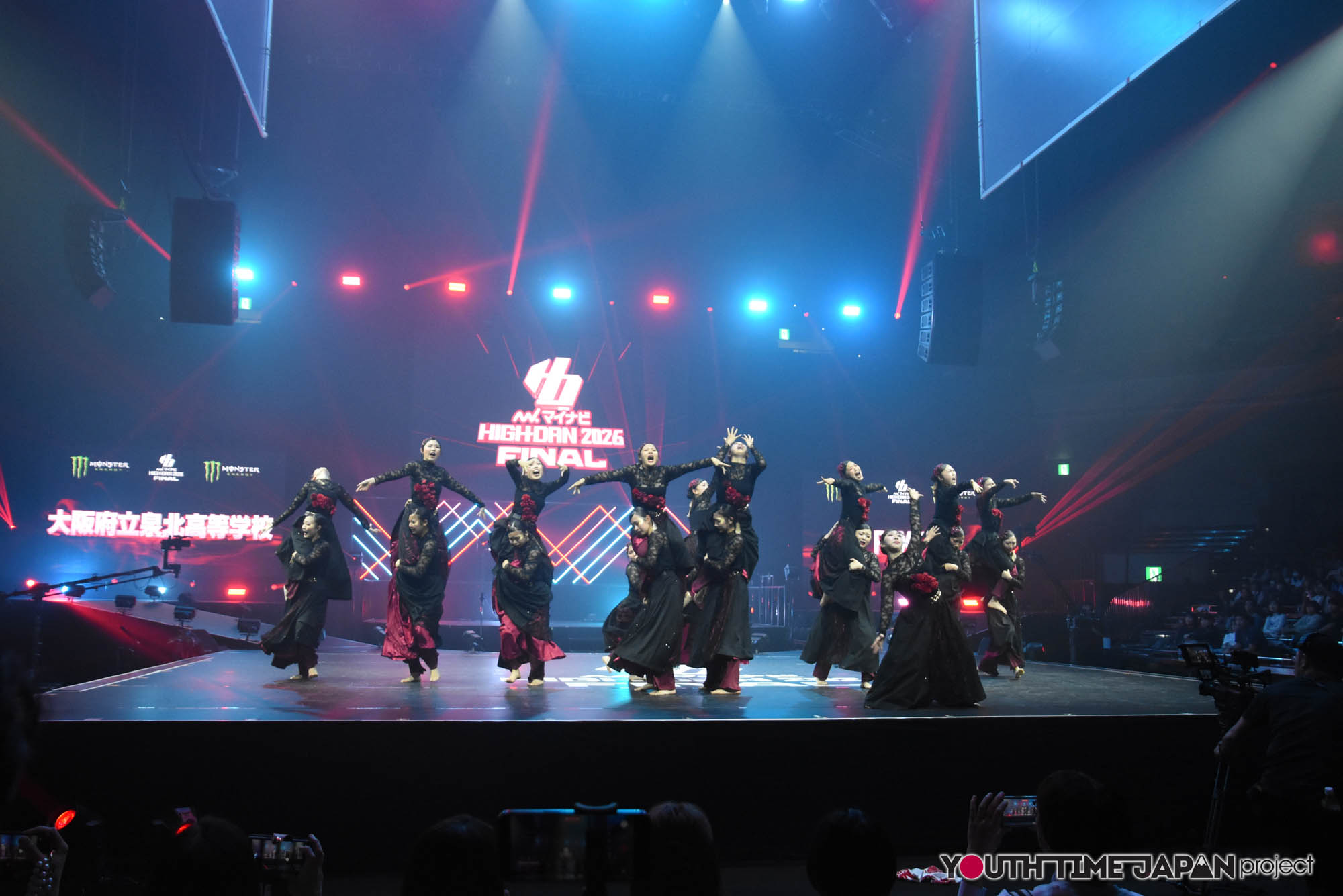 大阪府立泉北高等学校「FOXY」のハイダンファイナル2026でのパフォーマンス中の写真