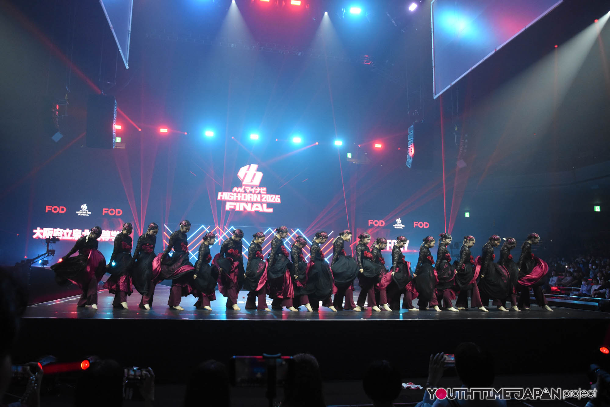 大阪府立泉北高等学校「FOXY」のハイダンファイナル2026でのパフォーマンス中の写真