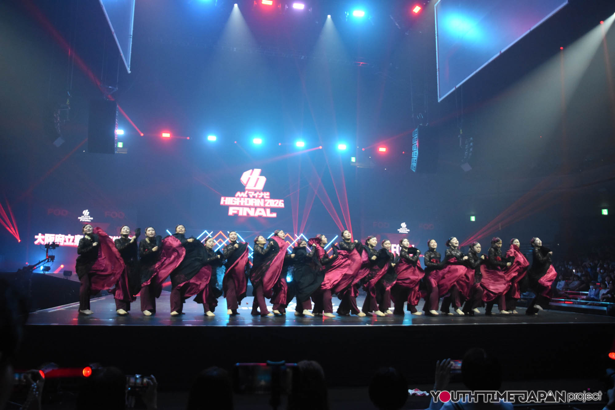 大阪府立泉北高等学校「FOXY」のハイダンファイナル2026でのパフォーマンス中の写真