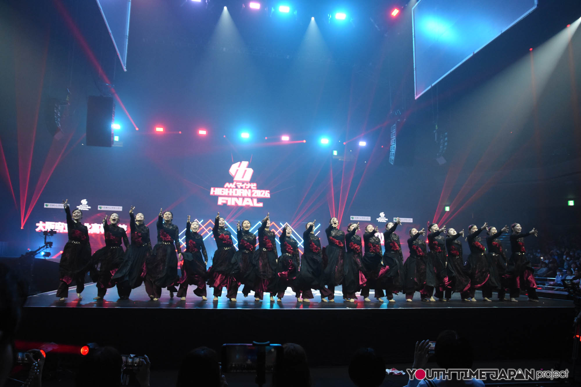 大阪府立泉北高等学校「FOXY」のハイダンファイナル2026でのパフォーマンス中の写真