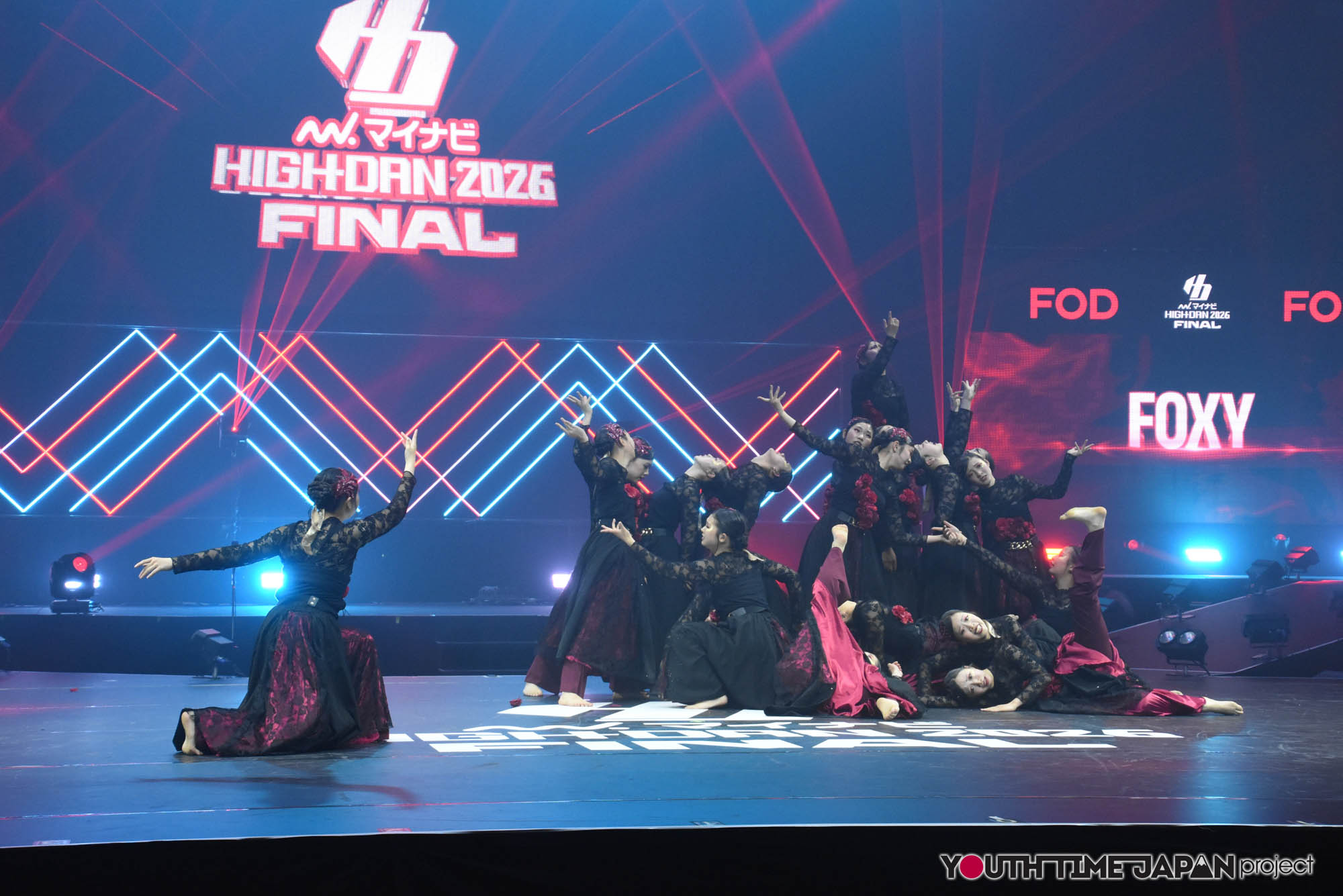 大阪府立泉北高等学校「FOXY」のハイダンファイナル2026でのパフォーマンス中の写真