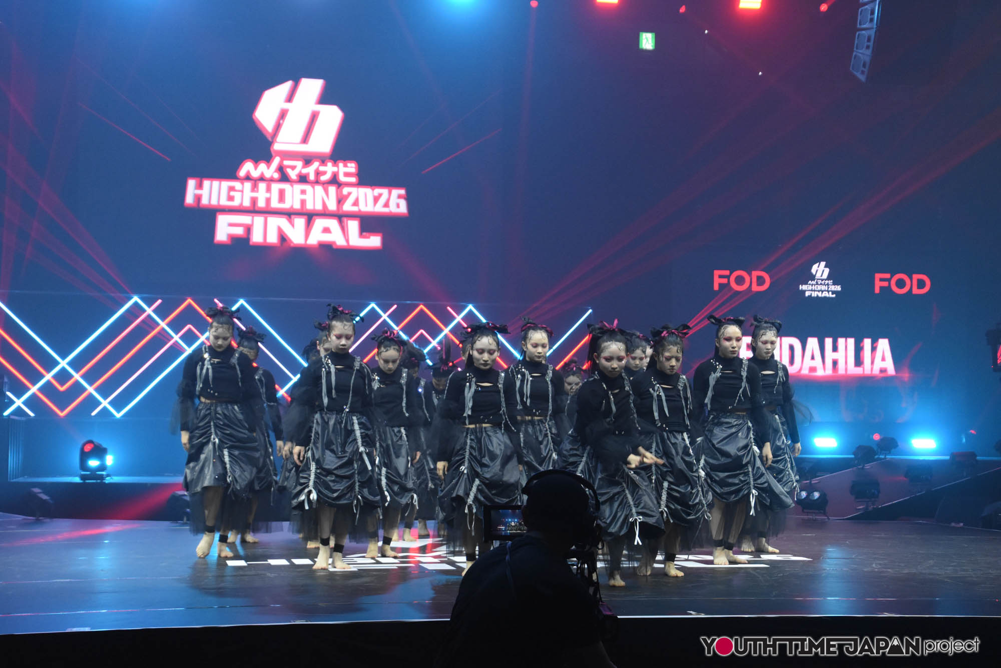 大阪産業大学附属高等学校「BUDAHLIA」のハイダンファイナル2026でのパフォーマンス中の写真