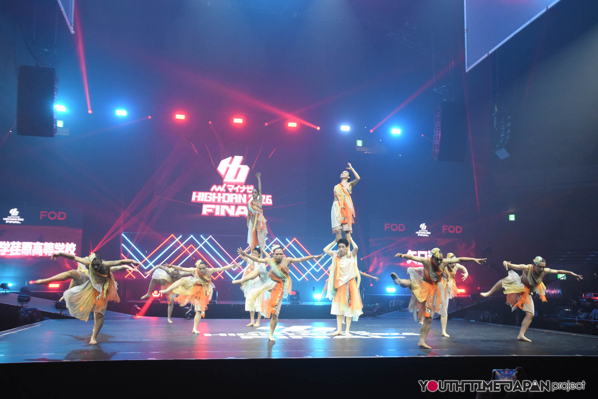 日本体育大学荏原高等学校「矢口渡」のハイダンファイナル2026でのパフォーマンス中の写真