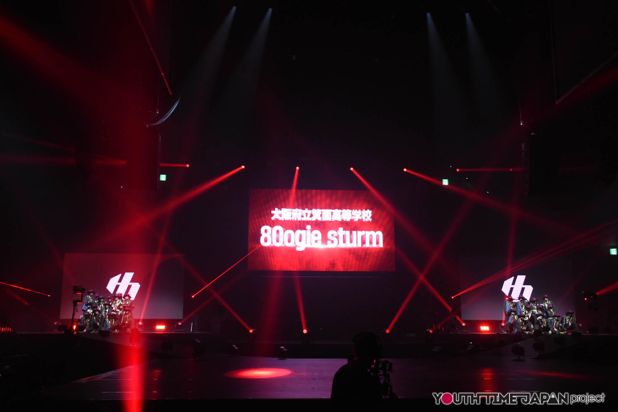 大阪府立箕面高等学校「800giesturm」のハイダンファイナル2026でのパフォーマンス中の写真