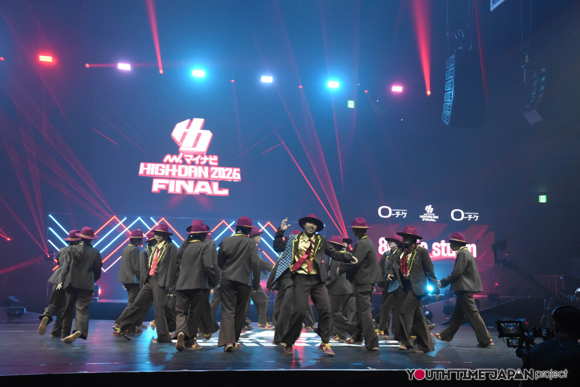 大阪府立箕面高等学校「800giesturm」のハイダンファイナル2026でのパフォーマンス中の写真