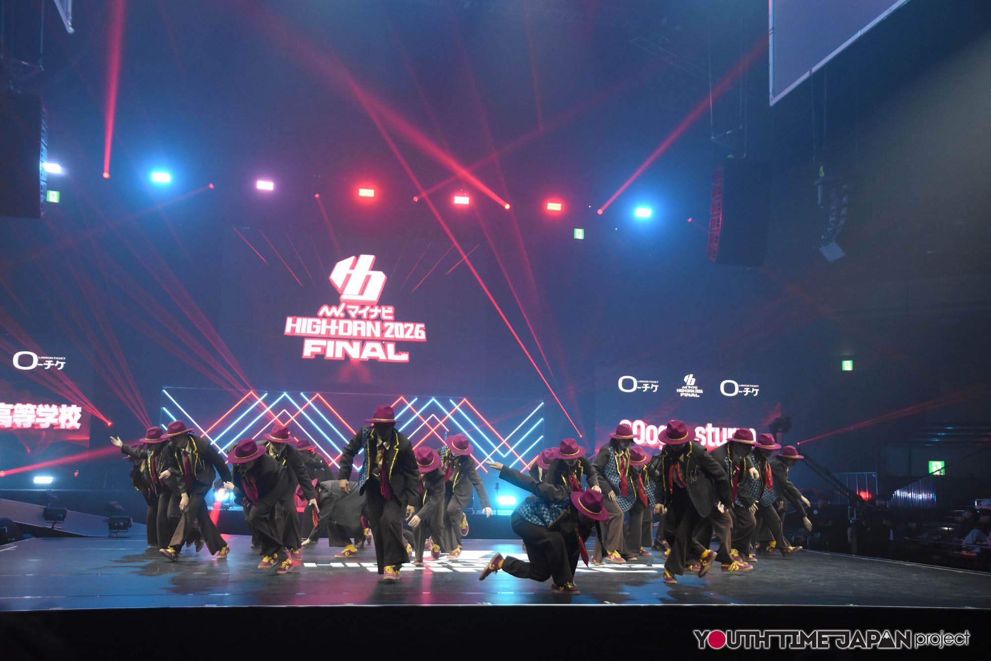 大阪府立箕面高等学校「800giesturm」のハイダンファイナル2026でのパフォーマンス中の写真