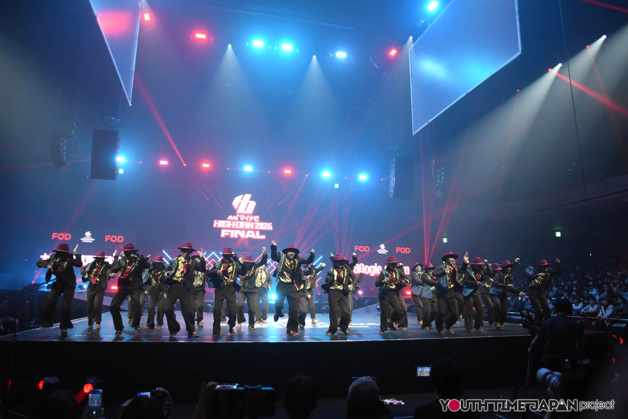 大阪府立箕面高等学校「800giesturm」のハイダンファイナル2026でのパフォーマンス中の写真