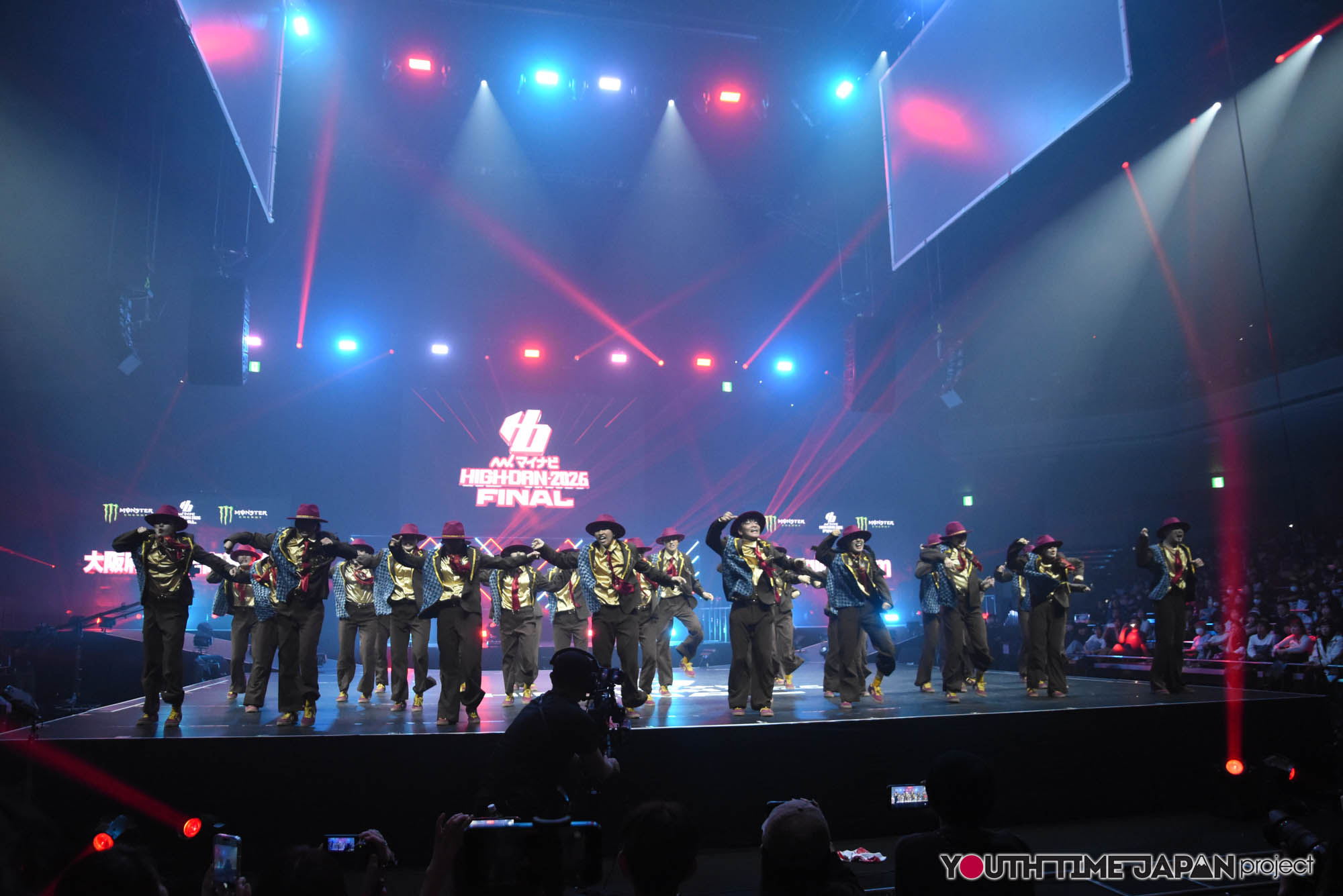大阪府立箕面高等学校「800giesturm」のハイダンファイナル2026でのパフォーマンス中の写真