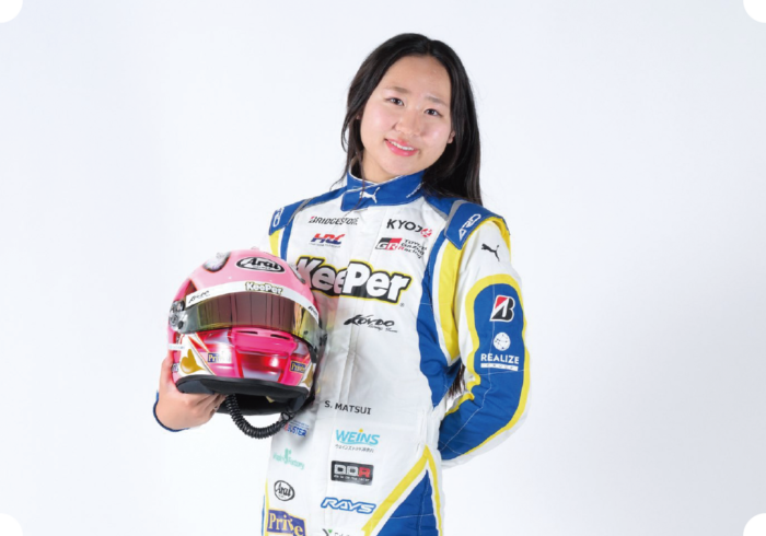 女子高生レーサー 松井沙麗メインビジュアル