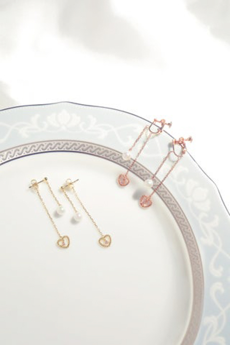 Heart Light Pearl Pierce/Earclip