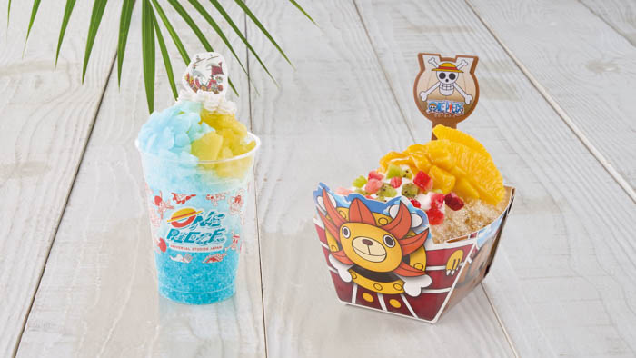 出航だ～！ 麦わらの一味のライチ＆ソーダ・フラッペ、GOGO サニー号 コーラ・フラッペ スプーン付き